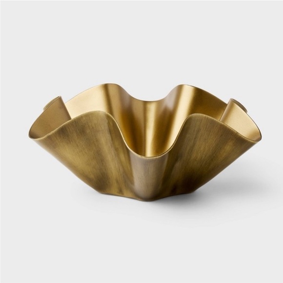 Studio McGee Other - Metal Wavy Bowl Gold - Studio McGee for Threshold NWT
